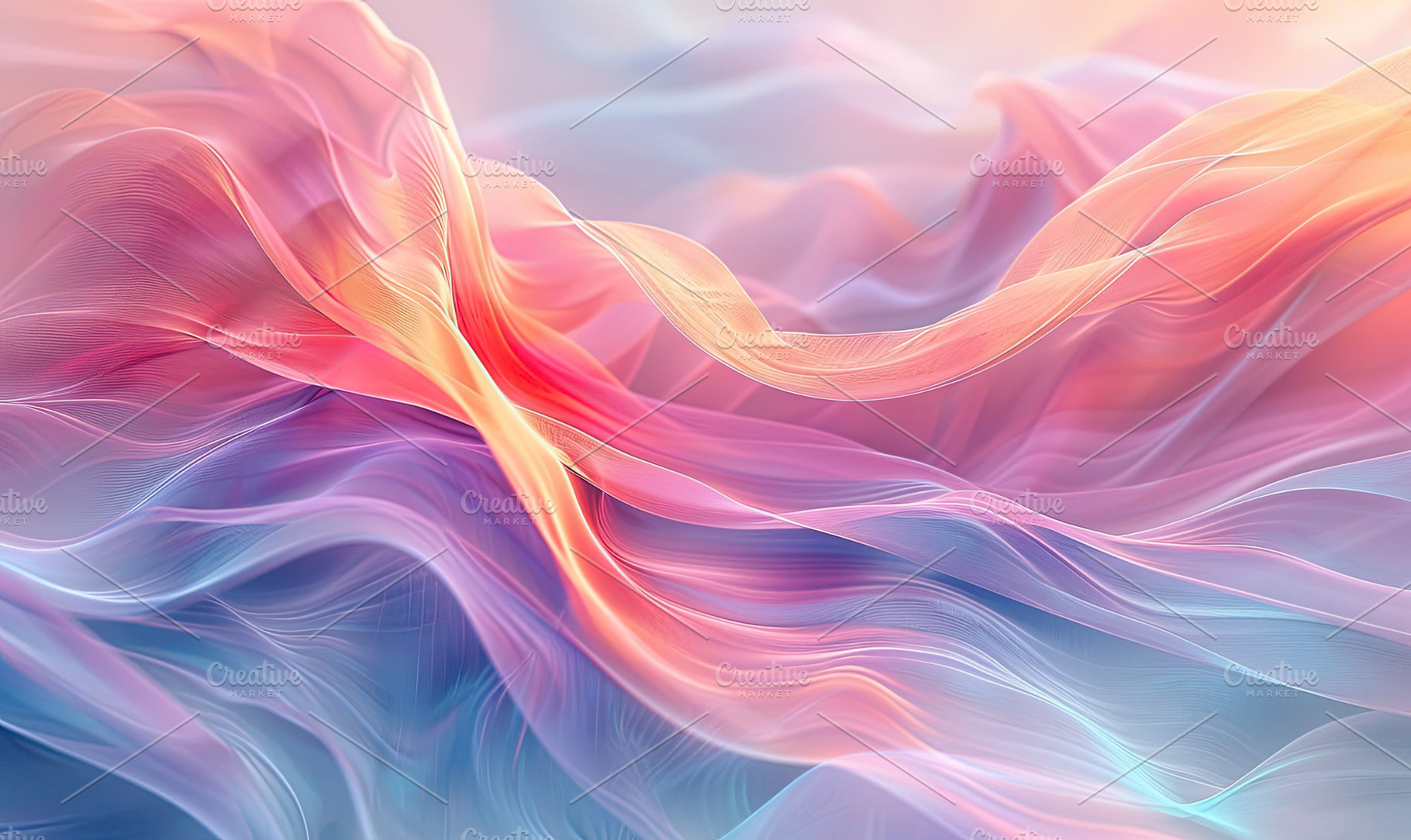 Abstract wave of pastel colors the s, a Photo by LOGOCREATIVE