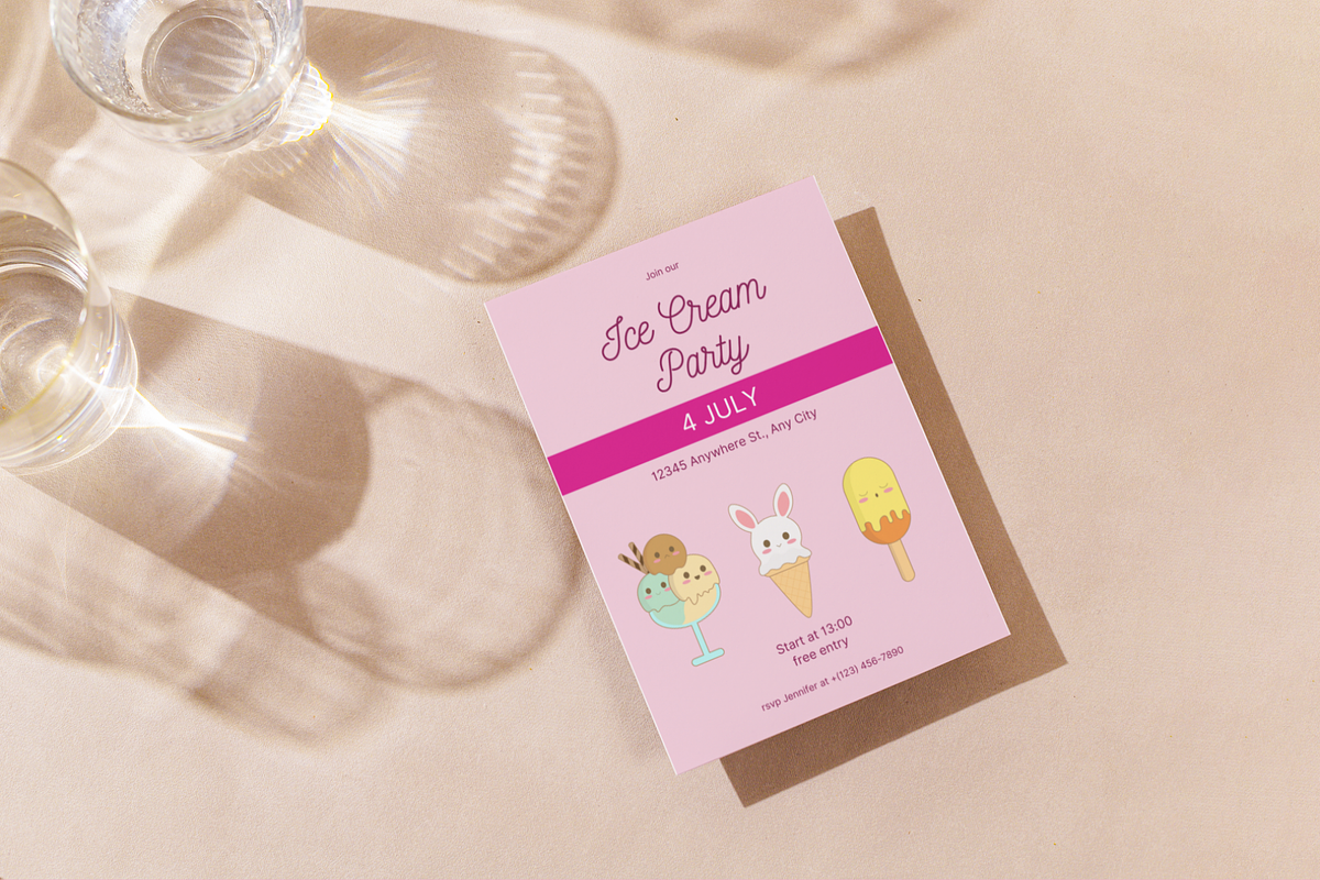 Ice cream - 5 Vector Illustrations, a Food Illustration by Raafeya's Crafts (Photo 3 of 6)