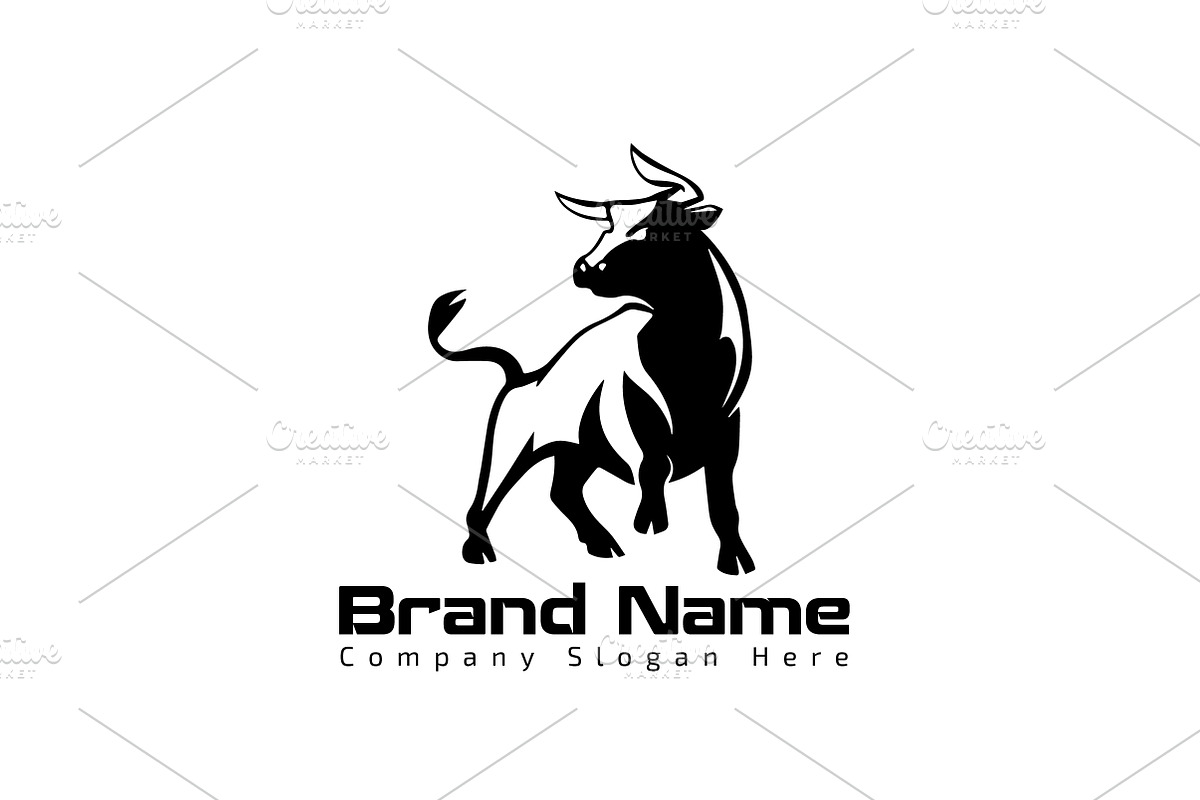 Modern Bull Logo - Mock-Up & Vector, a Branding & Logo Template by Multiple (Photo 2 of 5)