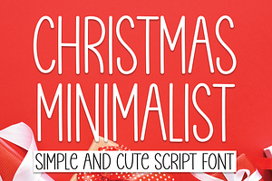 Christmas Minimalist Script Font