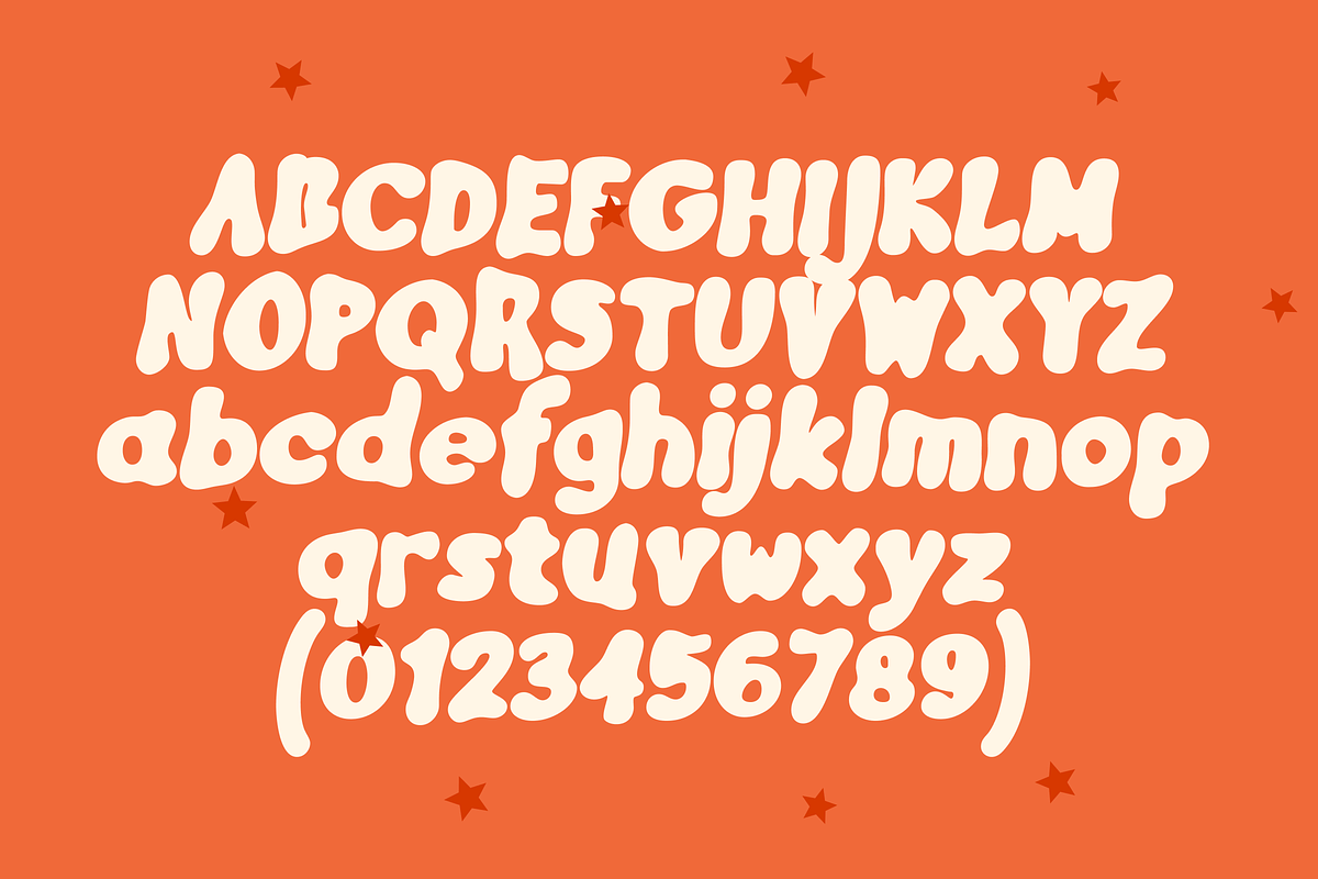 Squishy Blob Bubbly Display Font, a Sans Serif Font by FansyType (Photo 13 of 15)