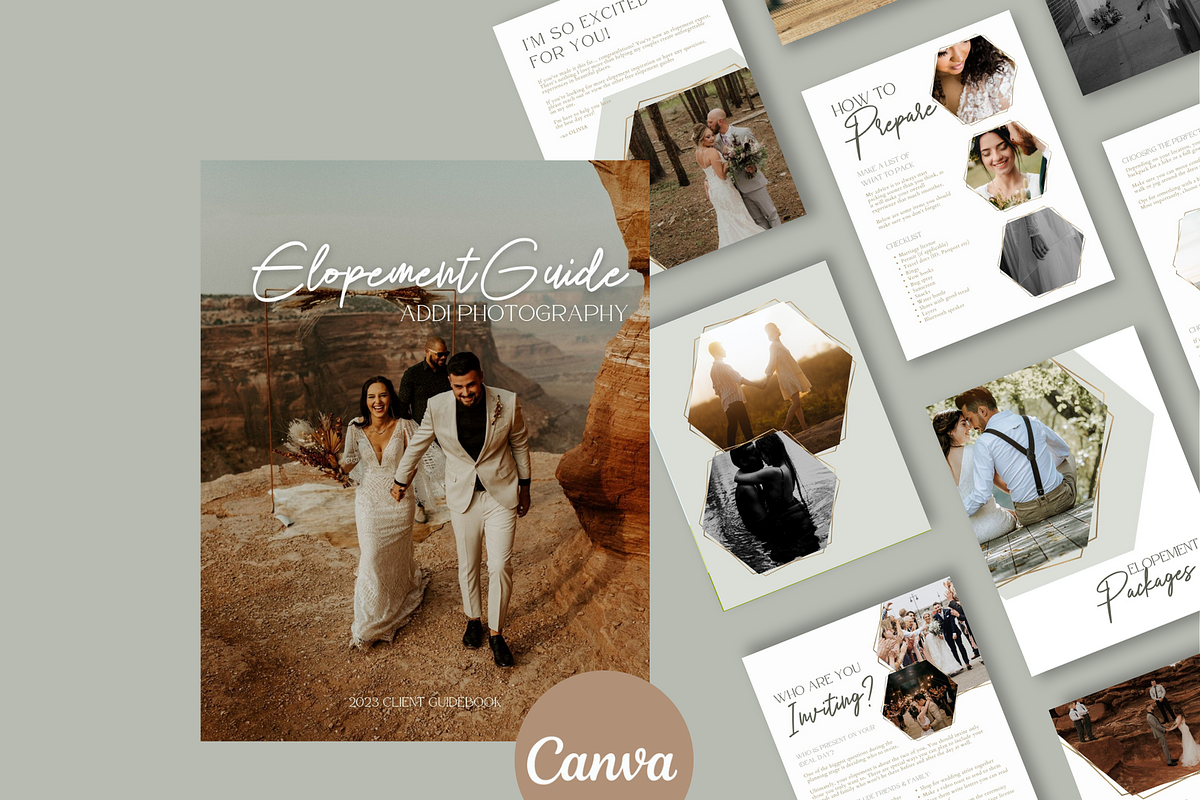 GOLD Elopement Photography Guide, a Magazine Template by Signature Edits (Photo 7 of 11)