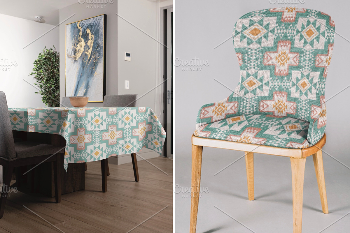 Pastel Southwestern Tribal Pattern, a Pattern Graphic by PPEthnicDecorPattern (Photo 4 of 10)