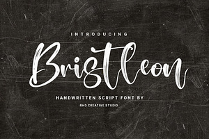 Bristleon - Handwritten Script Font