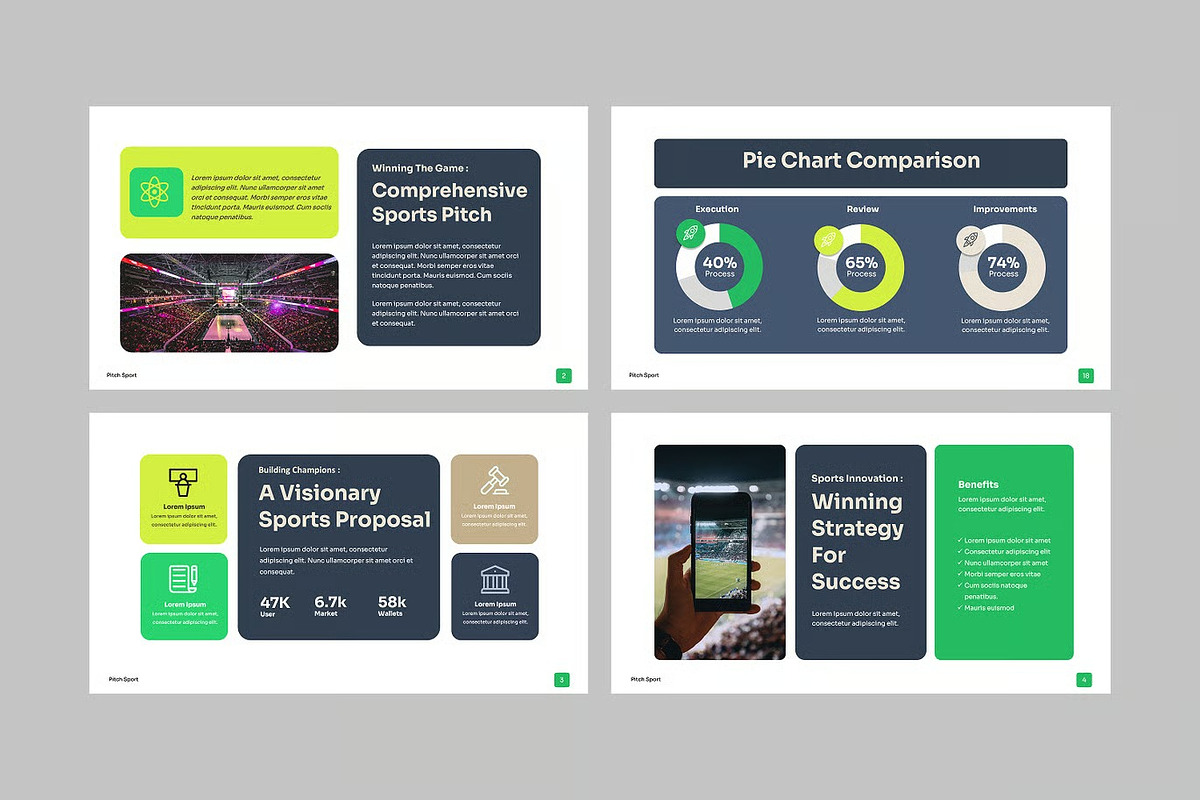 Pitch Sport Google Slides Powerpoint, a Presentation Template by Fit-tee (Photo 3 of 4)