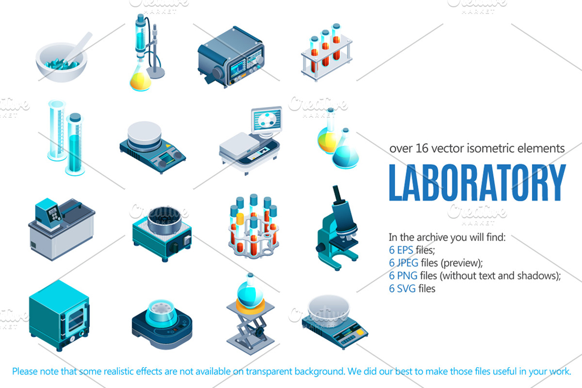 Laboratory Isometric Set, an Education Illustration by Macrovector ...