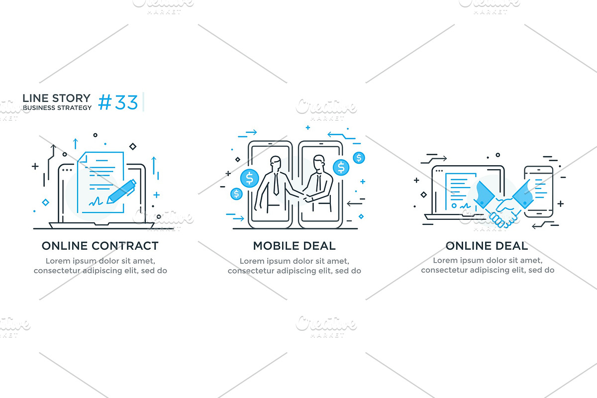Set of illustrations concept with, a Finance Illustration by turbodesign