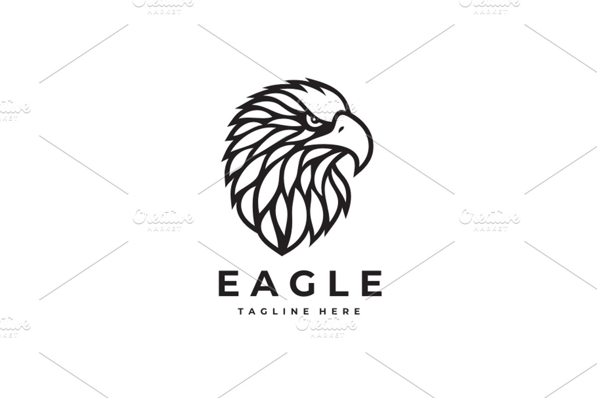 Colorful Eagle Head Logo Template, a Branding & Logo Template by yopie (Photo 4 of 4)