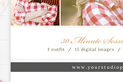 Holiday Mini Session Templates, a Flyer Template by By Stephanie Design (Thumbnail 2 of 3)