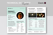 Technical Data Sheet Template, a Flyer Template by ArtisticLand (Thumbnail 1 of 5)