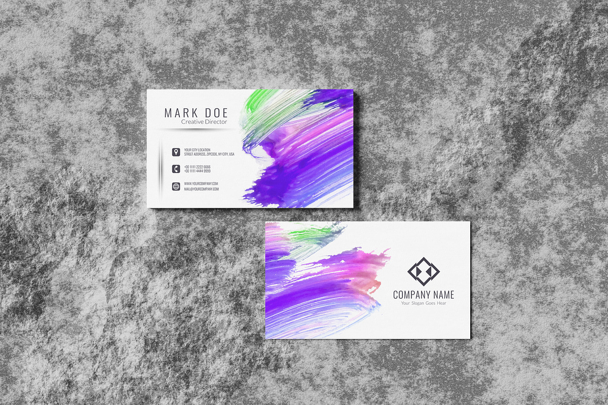 Realistic Business Card Mockup, a Print Template by Alhaytar (Photo 1 of 2)