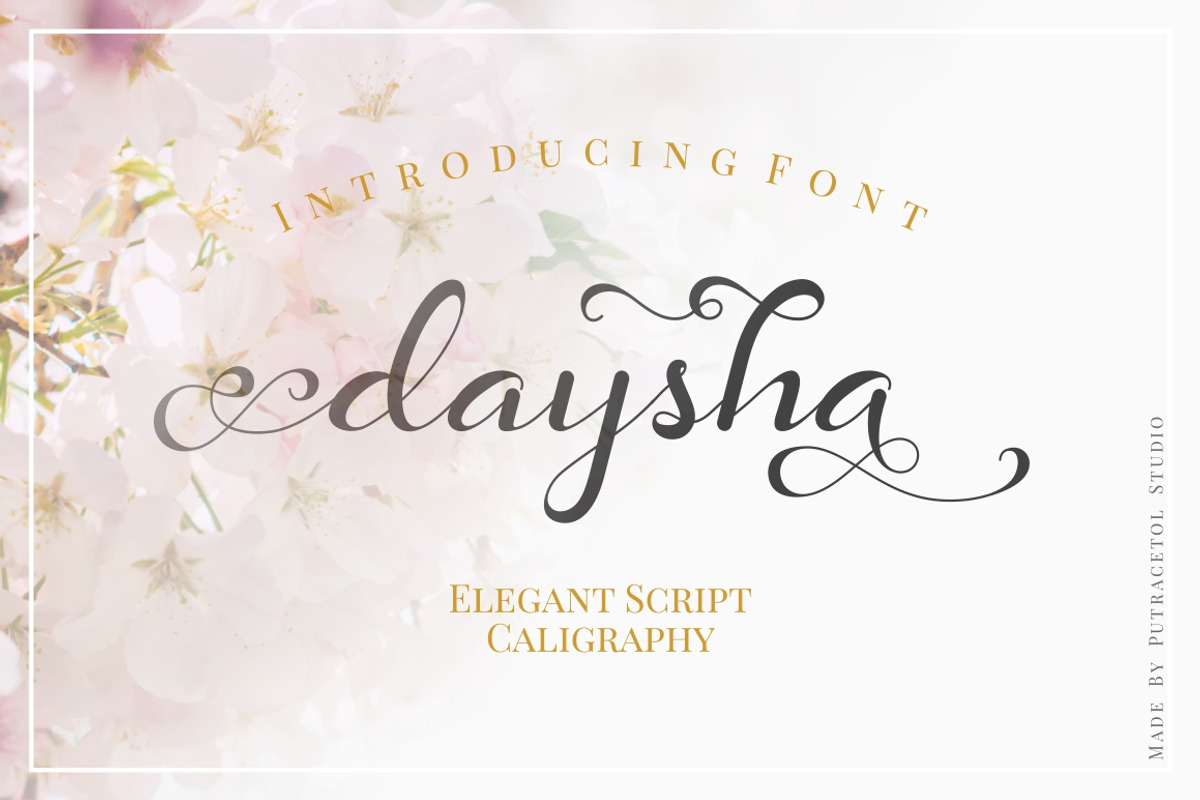 Daysha - Wedding Font