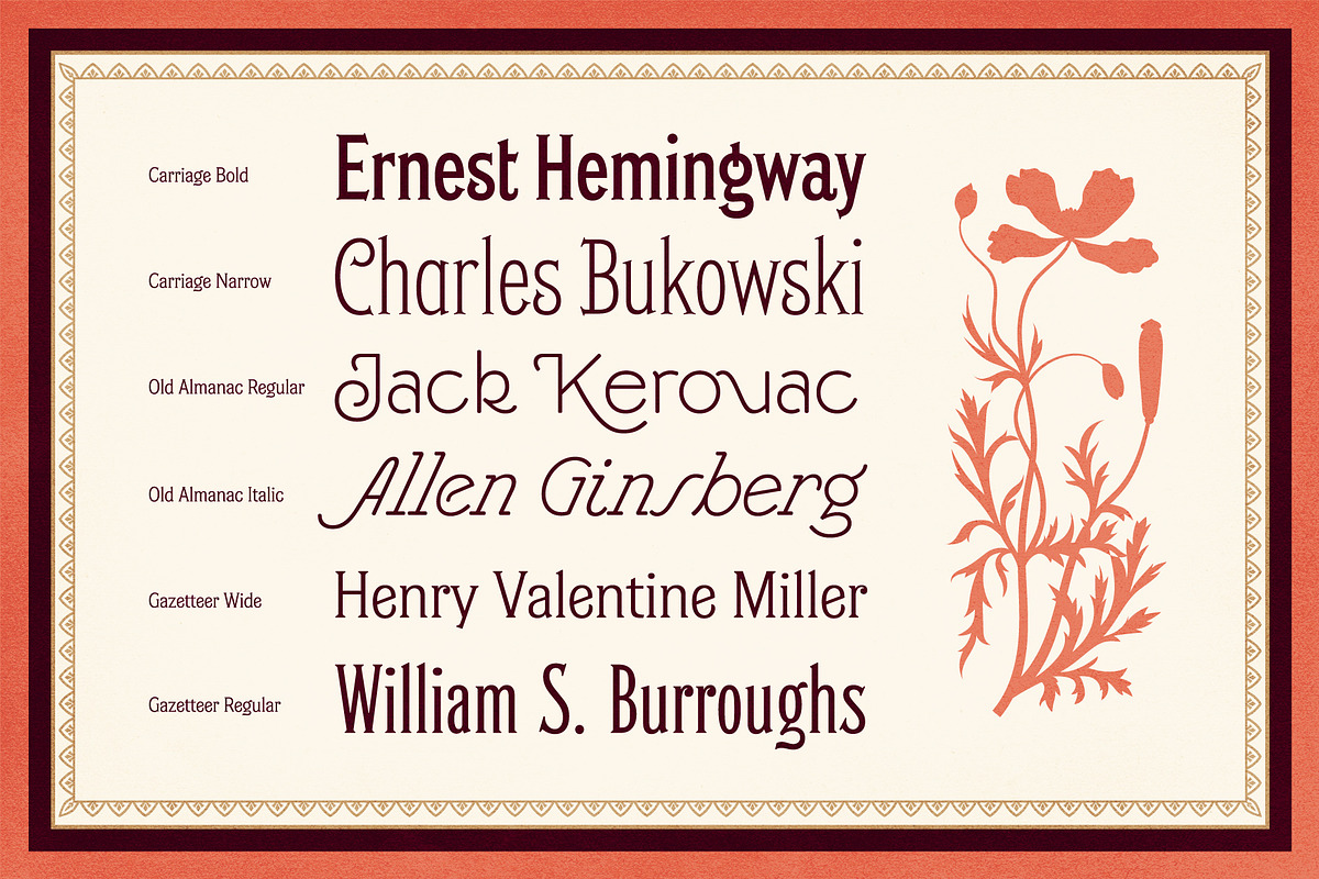 Classic Fonts & Illustration Bundle, a Font by Heritage Type Co. (Photo 2 of 12)