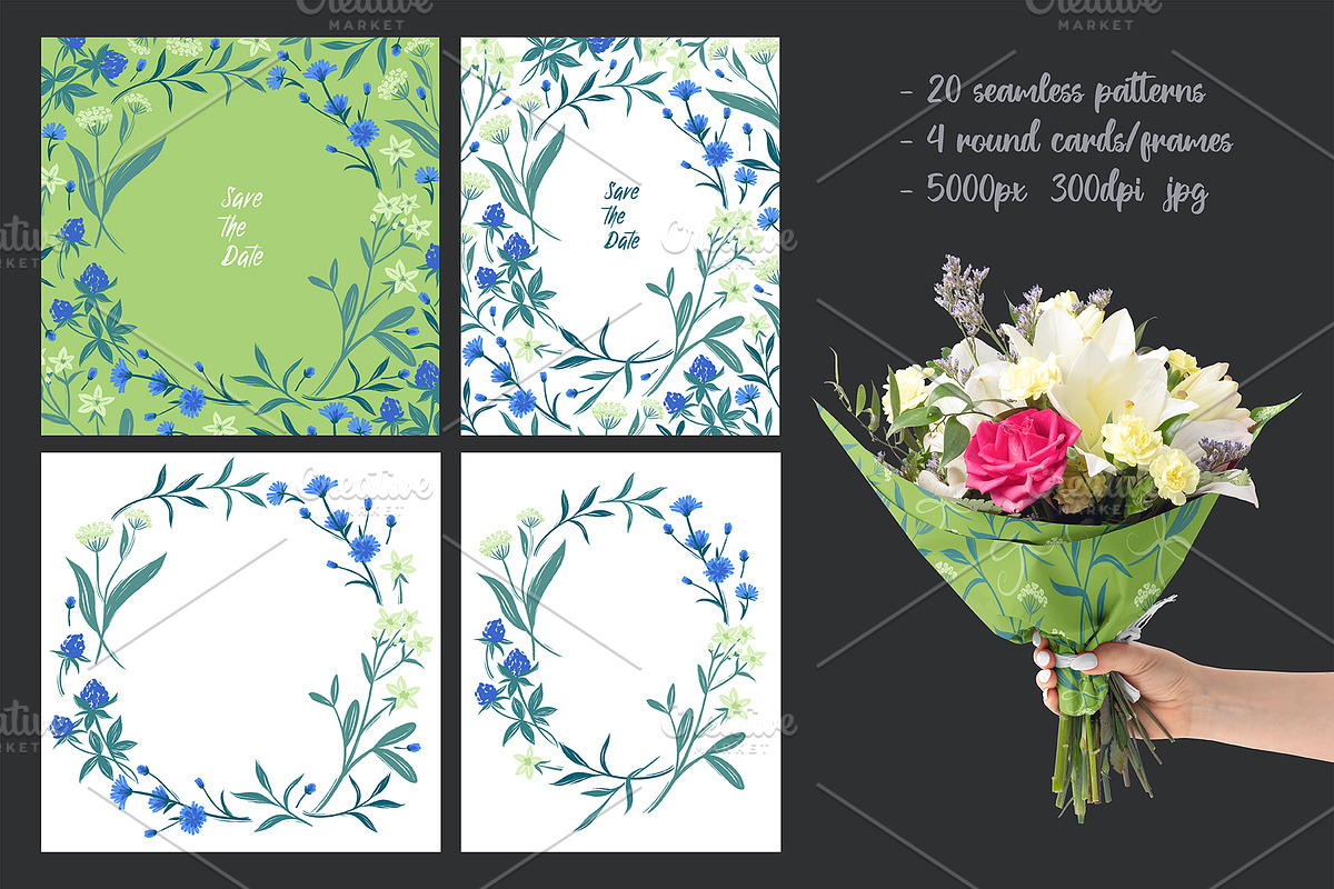Meadow Flowers, a Pattern Graphic by MarynArts (Photo 9 of 9)