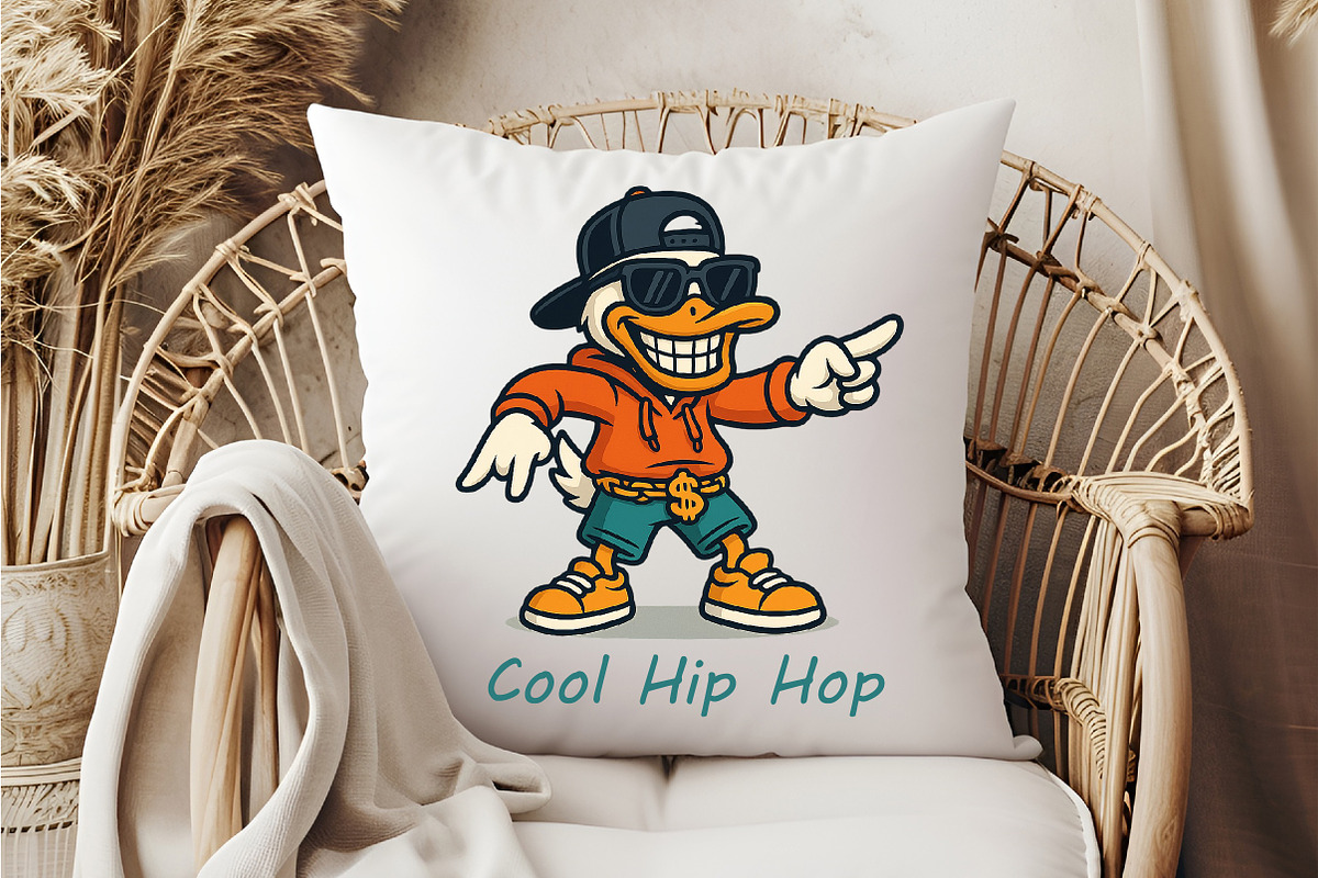 Cool Hip Hop Duck Digital PNG, an Illustration by DreamCafeArt (Photo 6 of 7)