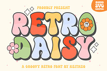 Retro Daisy - Groovy Retro Font