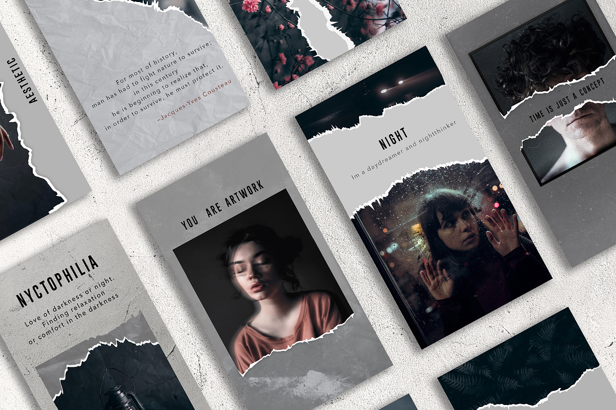 10 Paper instagram stories, a Templates & Theme by Elijah (Photo 6 of 7)