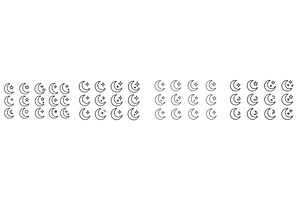 Creative pattern of crescent moons, an Arts & Entertainment Photo by ZinetroN