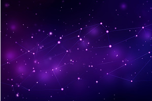 Abstract purple network connecting, a Technology Illustration by Ylivdesign