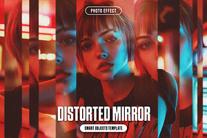Distorted Mirror Photo Effect, a Layer Style Add-On by iDoodle Studio