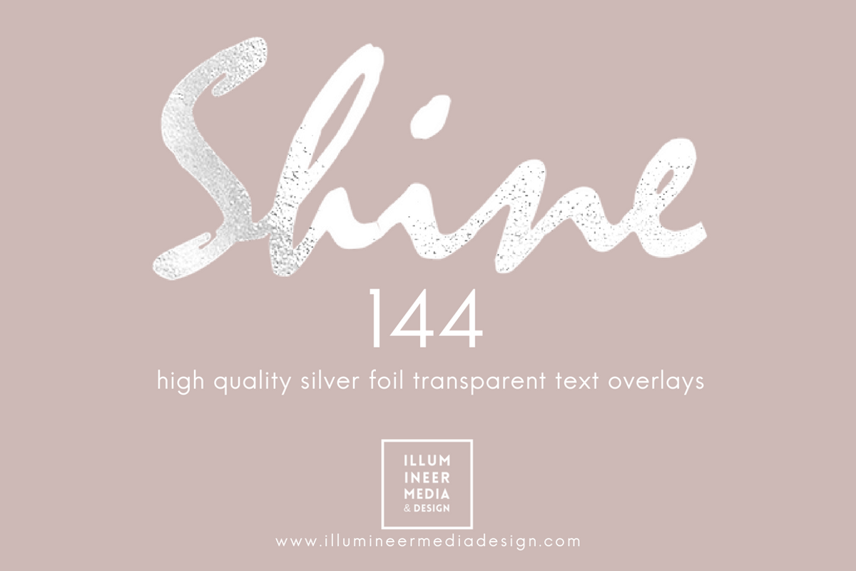 SILVER FOIL WORD OVERLAYS, a Graphic by Illumineer Media & Design (Photo 1 of 7)