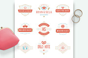 18 Wedding Logos and Badges, a Branding & Logo Template by Vasya Kobelev (Thumbnail 10 of 15)
