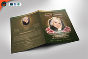 Funeral Program 05 Vintage Green, a Brochure Template by SeraphimChris (Thumbnail 1 of 8)
