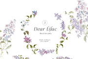 Floral Lilac Watercolor Collection, an Illustration by Grace Noboa Illustrations (Thumbnail 13 of 13)