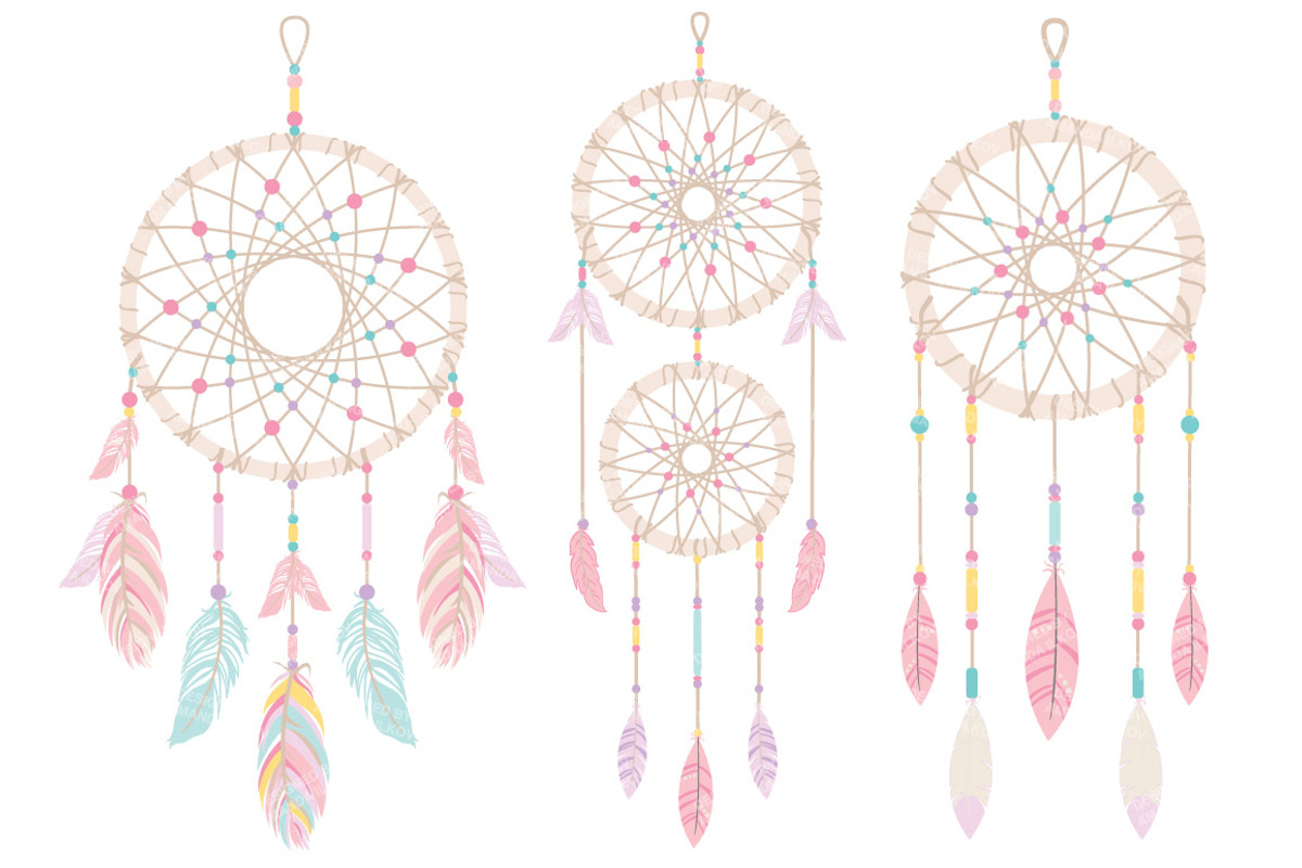 Pink Dreamcatcher Clipart & Vectors, an Illustration by Amanda Ilkov (Photo 3 of 4)