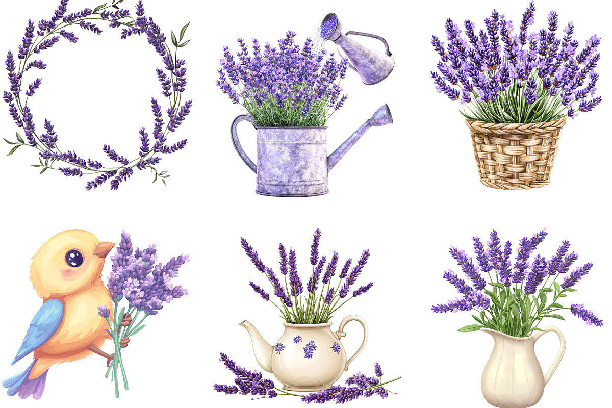 Lavender Mother's Day Clipart, an Illustration by Designking (Photo 2 of 5)