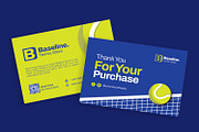 Baseline Tennis - Thank You Card, a Card Template by Esensifiksi.studio (Thumbnail 2 of 3)