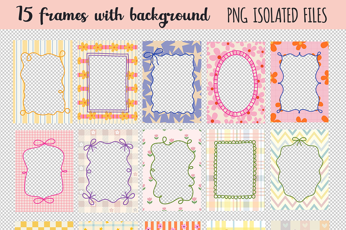Whimsical Frames collection, a Decorative Illustration by NataKa (Photo 2 of 6)