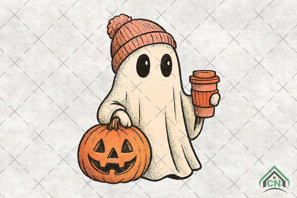 Halloween girl ghost Png, an Illustration by Craft Nest (Photo 1 of 6)