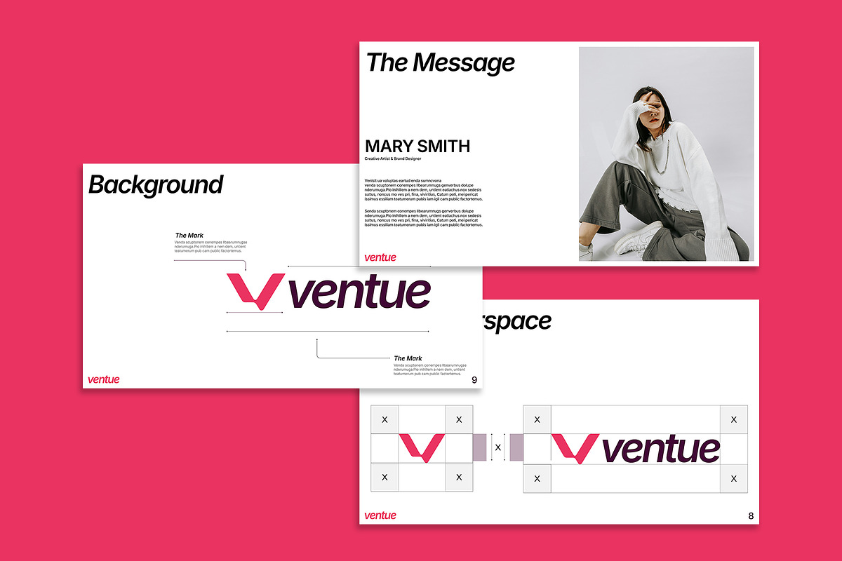 Ventue - Brand Guidelines, a Branding & Logo Template by Templeste (Photo 3 of 7)