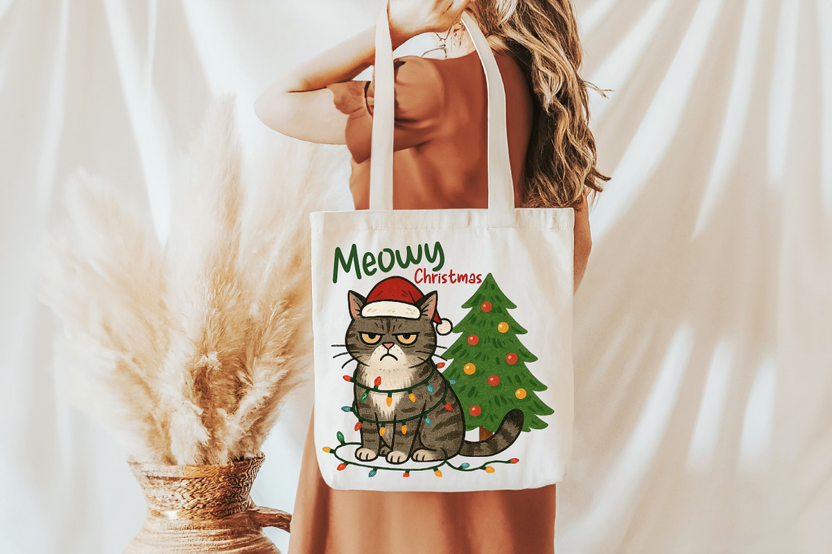 Meowy Christmas PNG, an Illustration by Daily.Designs (Photo 3 of 5)