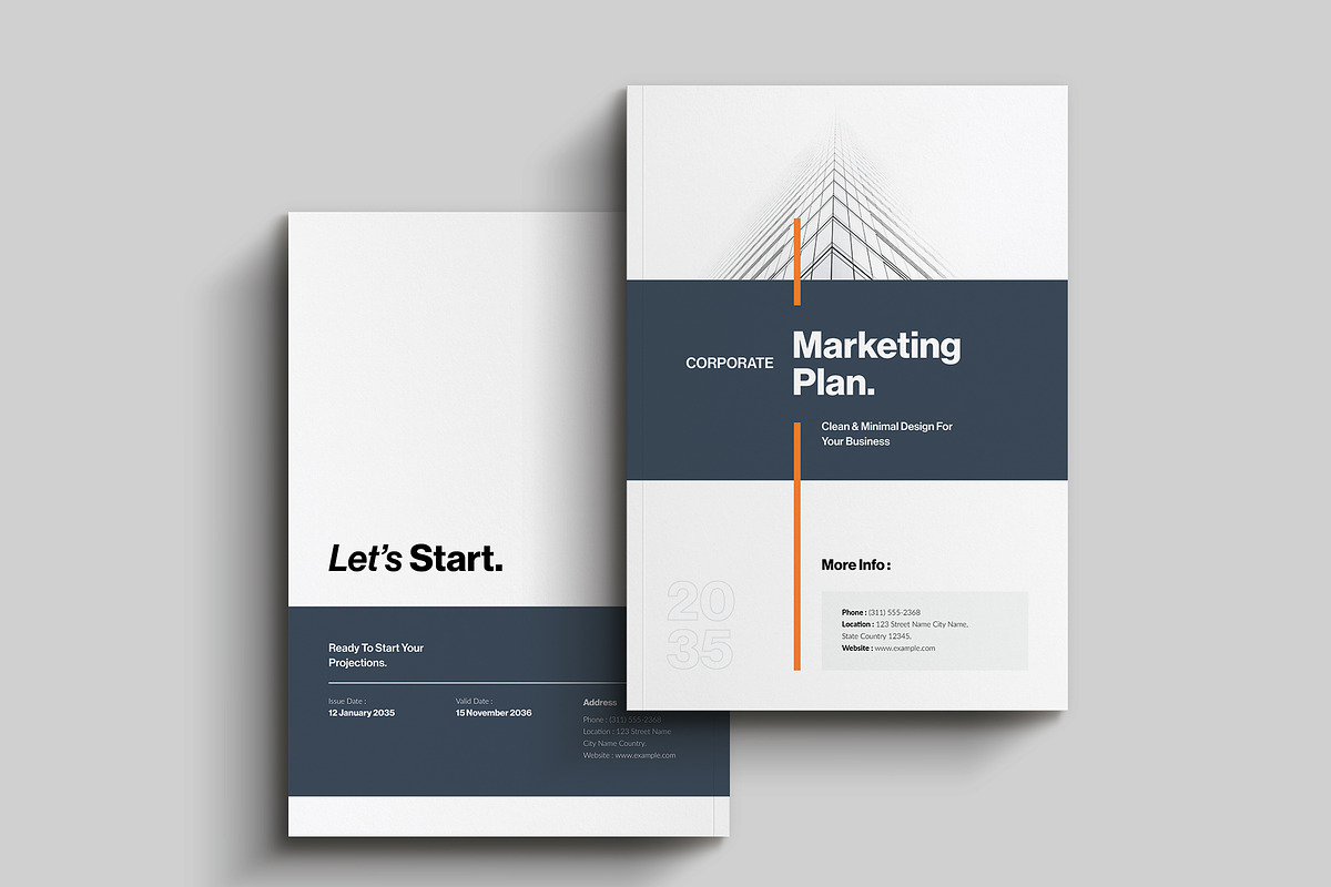 Marketing Plan Template, a Brochure Template by NorthPeak (Photo 8 of 9)