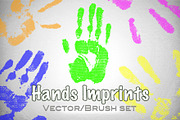 Hands Imprints - Vector/Brush set, a Decorative Illustration by BusOne (Thumbnail 3 of 3)