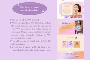 Wix Website Template Retro SMM