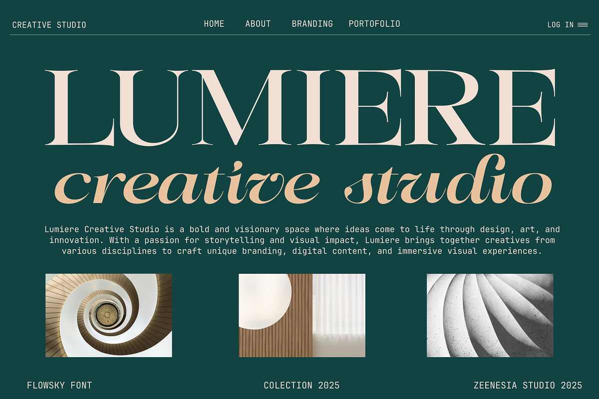 Flowsky Editorial, a Serif Font by zeenesia (Photo 3 of 17)