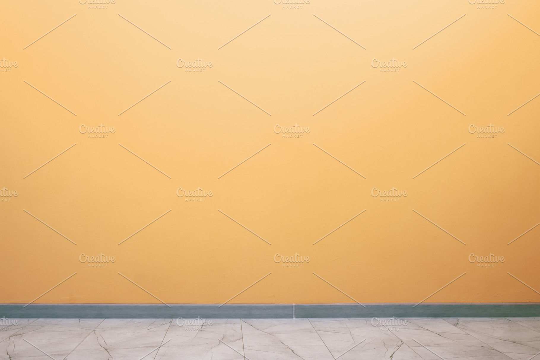 Minimalist yellow wall with clean marble floor, ideal blank back, a Background Photo by Ales Munt