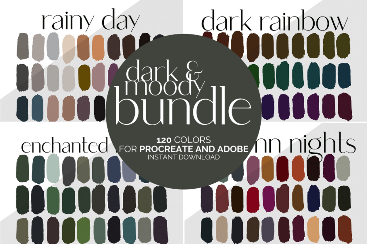Dark and Moody Color Palette Bundle, a Palette Add-On by AureDesignCo (Photo 2 of 3)