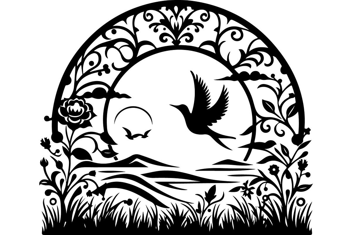 Elegant Nature & Wildlife SVG Set, an Object Graphic by jahid234 (Photo 9 of 10)