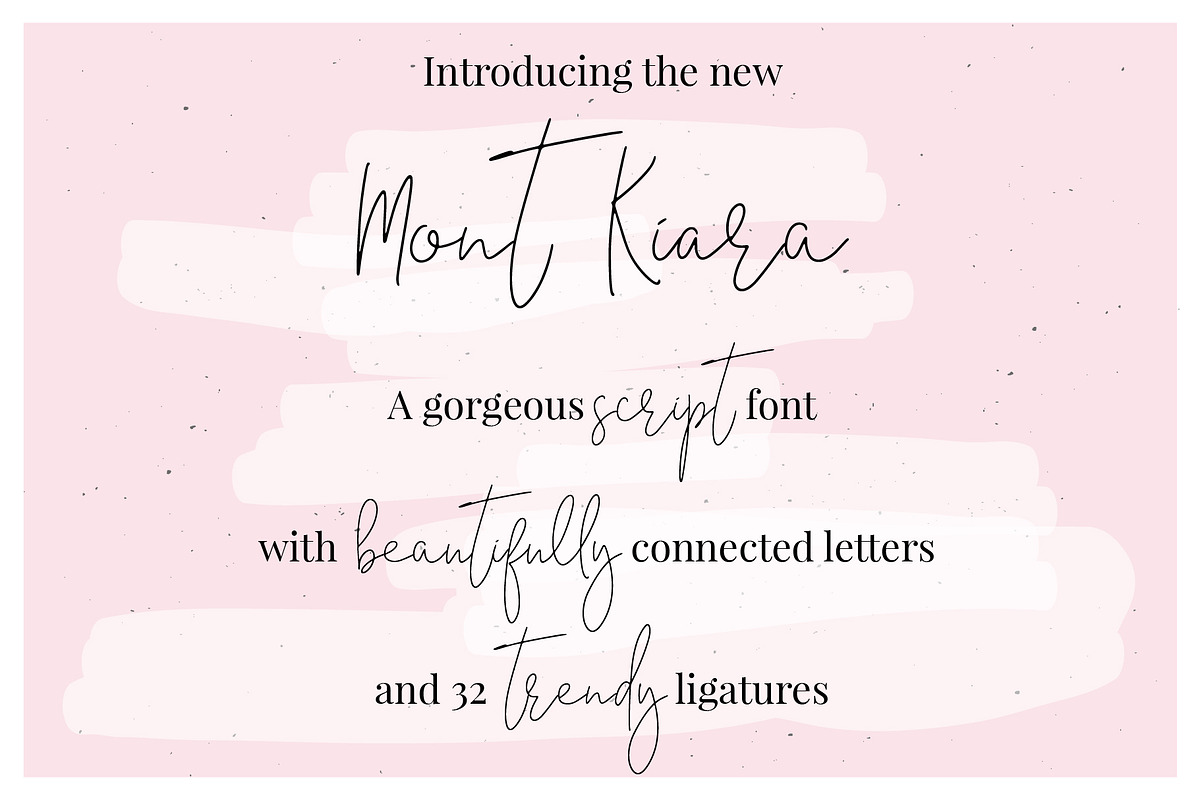 Mont Kiara Script Font preview 3