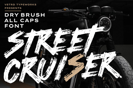 STREET CRUISER - Dry Brush Font