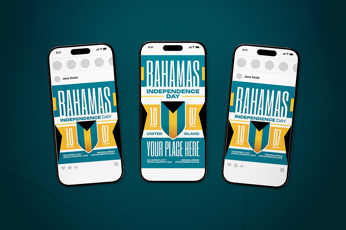 Bahamas Independence Day Flyer Set, a Flyer Template by The Good Store (Photo 2 of 2)