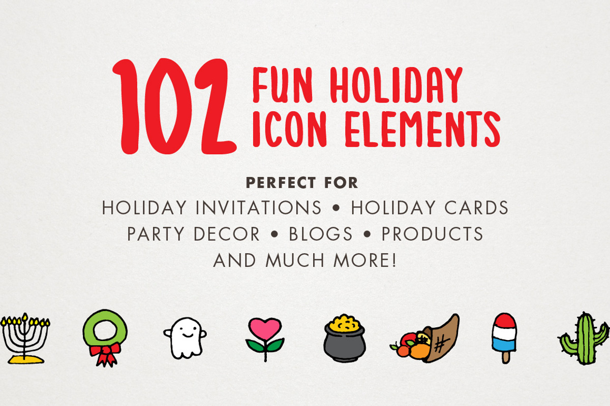 Holidays Icons, an Icon by Lemonade Pixel (Photo 3 of 5)