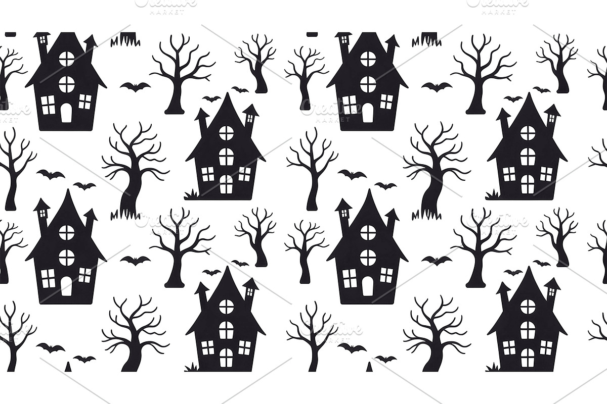 Happy Halloween seamless pattern, a Pattern Graphic by Elen_Art