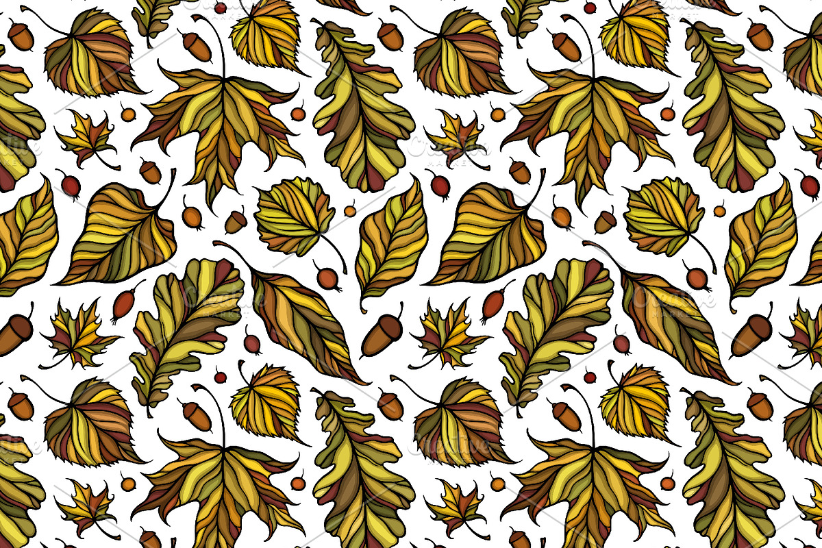 Decorative leaves collection, a Decorative Illustration by IreneArt illustrations (Photo 3 of 7)