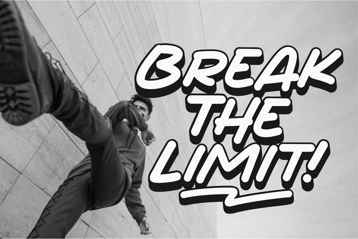 Blow Jumped - A Display Font, a Handwritten Font by a Piece of Cake (Photo 7 of 11)