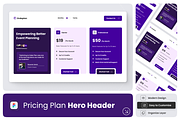 Orde Plan - Pricing Plan Hero Page, an UI Kit Template by Annora Studio (Thumbnail 1 of 4)